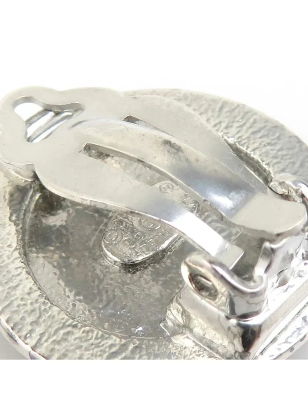Chanel Earrings Mademoiselle Silver